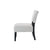 ACME Bryson Dove Gray Velvet & Black Chair & Table Model 59840