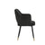 ACME Applewood Black Velvet & Gold Accent Chair Model 59854
