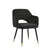 ACME Applewood Black Velvet & Gold Accent Chair Model 59854