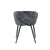 ACME Taigi Gray Velvet & Black Chair & Table Model 59875