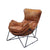 ACME Thurshan Aperol Top Grain Leather & Black Finish Accent Chair Model 59945
