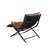 ACME Zulgaz Cocoa Top Grain Leather & Matt Iron Finish Accent Chair Model 59951