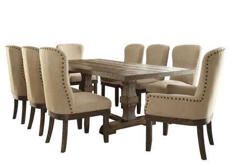 ACME Landon Salvage Brown Dining Table Model 60737