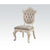 ACME Chantelle Rose Gold PU & Pearl White Side Chair Model 63542
