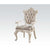 ACME Chantelle Rose Gold PU & Pearl White Chair Model 63543