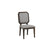 ACME Selma Gray Fabric & Tobacco Side Chair Model 64092