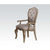 ACME Chelmsford Beige Fabric & Antique Taupe Chair Model 66053