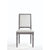 ACME Leventis Cream Linen & Weathered Gray Side Chair Model 66182