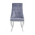 ACME Dekel Gray Fabric & Stainless Steel Side Chair Model 70143