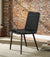 ACME Hosmer Black Top Grain Leather & Antique Black Side Chair Model 70422