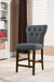 ACME Effie Gray Linen & Walnut Counter Height Chair Model 71528