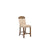 ACME Maurice Linen & Oak Counter Height Chair Model 72462