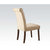ACME Gasha Beige Linen & Walnut Side Chair Model 72822