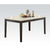 ACME Nolan White Marble & Salvage Dark Oak Dining Table Model 72850
