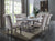 ACME Yabeina Marble Top & Gray Oak Finish Dining Table Model 73265