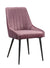 ACME Caspian Pink Fabric & Black Finish Side Chair Model 74012