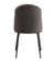 ACME Abraham Gray Fabric & Black Finish Side Chair Model 74016