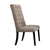 ACME Morland Tan Linen & Vintage Black Side Chair Model 74647