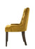 ACME Farren Yellow Velvet & Espresso Finish Side Chair Model 77163