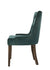 ACME Farren Green Velvet & Espresso Finish Side Chair Model 77166