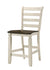 ACME Tasnim Oak & Antique White Finish Counter Height Chair Model 77183