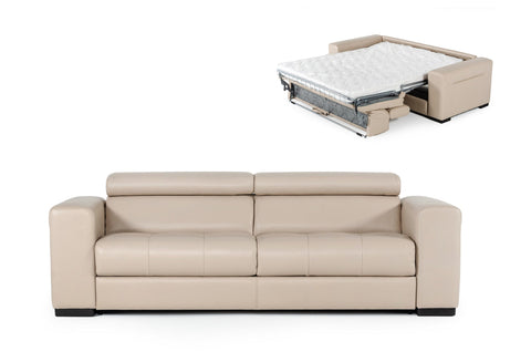 Coronelli Collezioni Icon Modern Italian Leather Sofa Bed