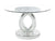 ACME Ornat Clear Glass, Mirrored & Faux Diamonds Dining Table Model 77835