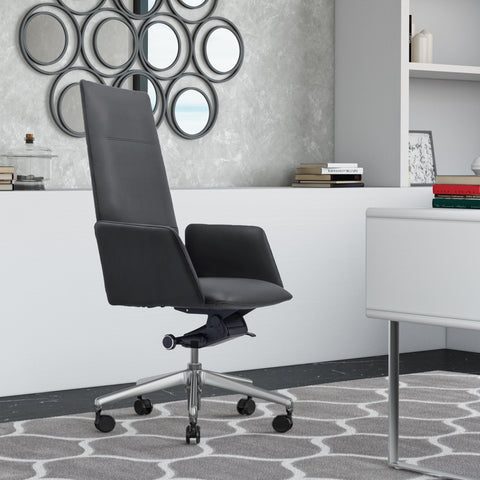 Modrest Tricia Modern Black High Back Executive Office Chair