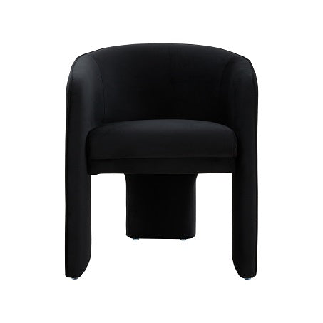 Modrest Kyle Modern Black Velvet Accent Chair