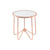 ACME Alivia Rose Gold & Frosted Glass End Table Model 81837