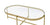 ACME Charrot Clear Glass & Gold Finish Coffee Table Model 82305