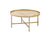 ACME Mithea Oak Table Top & Gold Finish Coffee Table Model 82335