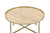ACME Mithea Oak Table Top & Gold Finish Coffee Table Model 82335