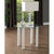 ACME Gordie White & Clear Glass End Table Model 83671