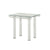ACME Gordie White & Clear Glass End Table Model 83671
