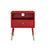 ACME Sonria II Red & Natural End Table Model 84451