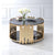 ACME Tanquin Gold & Black Glass Coffee Table Model 84490