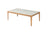 ACME Gwynn Natural & Frosted Glass Coffee Table Model 84665