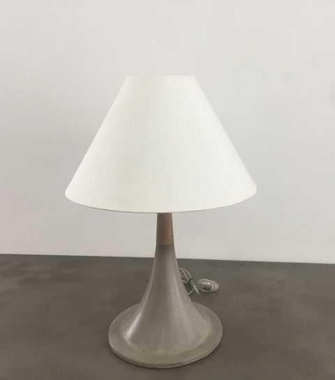 Modrest Nunez Modern Concrete & Oak Table Lamp