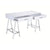 ACME Coleen White High Gloss & Chrome Desk Model 92229