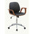 ACME Camila Black PU & Walnut Office Chair Model 92419