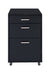 ACME Coleen Black High Gloss & Chrome File Cabinet Model 92450