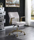 ACME Attica Vintage White Top Grain Leather Executive Office Chair Model 92484