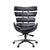 ACME Megan Vintage Black Top Grain Leather & Aluminum Executive Office Chair Model 92552