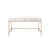 ACME Ottey White High Gloss & Gold Desk Model 92695