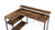 ACME Drebo Weathered Oak & Black Finish Writing Desk Model 92755