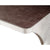 ACME Brancaster Retro Brown Top Grain Leather & Aluminum Desk Model 92857