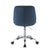 ACME Muata Twilight Blue Velvet & Chrome Office Chair Model 92932
