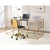 ACME Huyana Clear Glass & Gold Desk Model 92945
