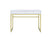 ACME Coleen White & Brass Finish Desk Model 93052